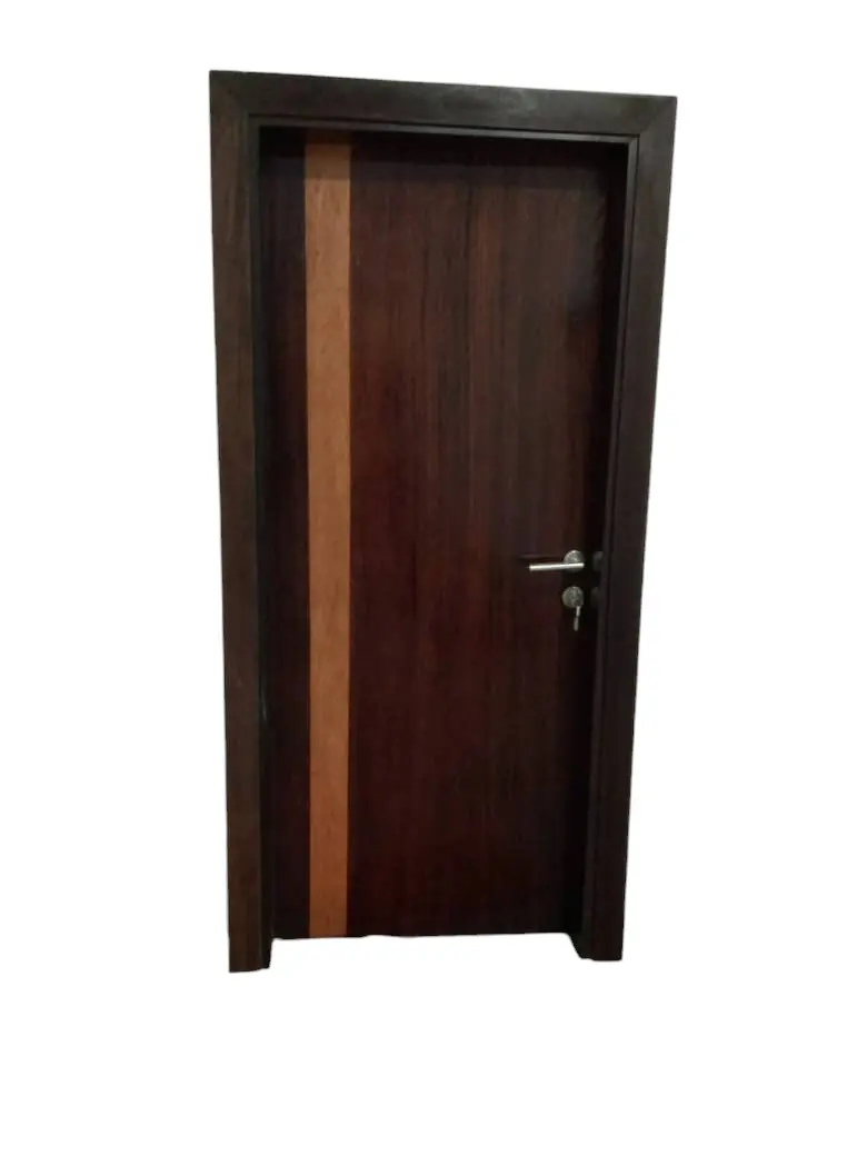 Porte laminé blindée avec cadre.