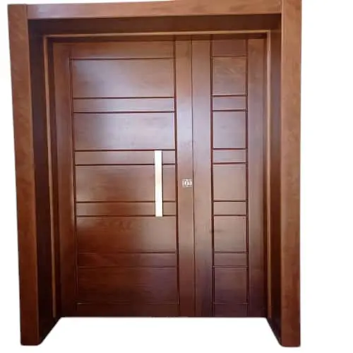 PORTE EN BOIS 2 BATTANTS BLINDEES