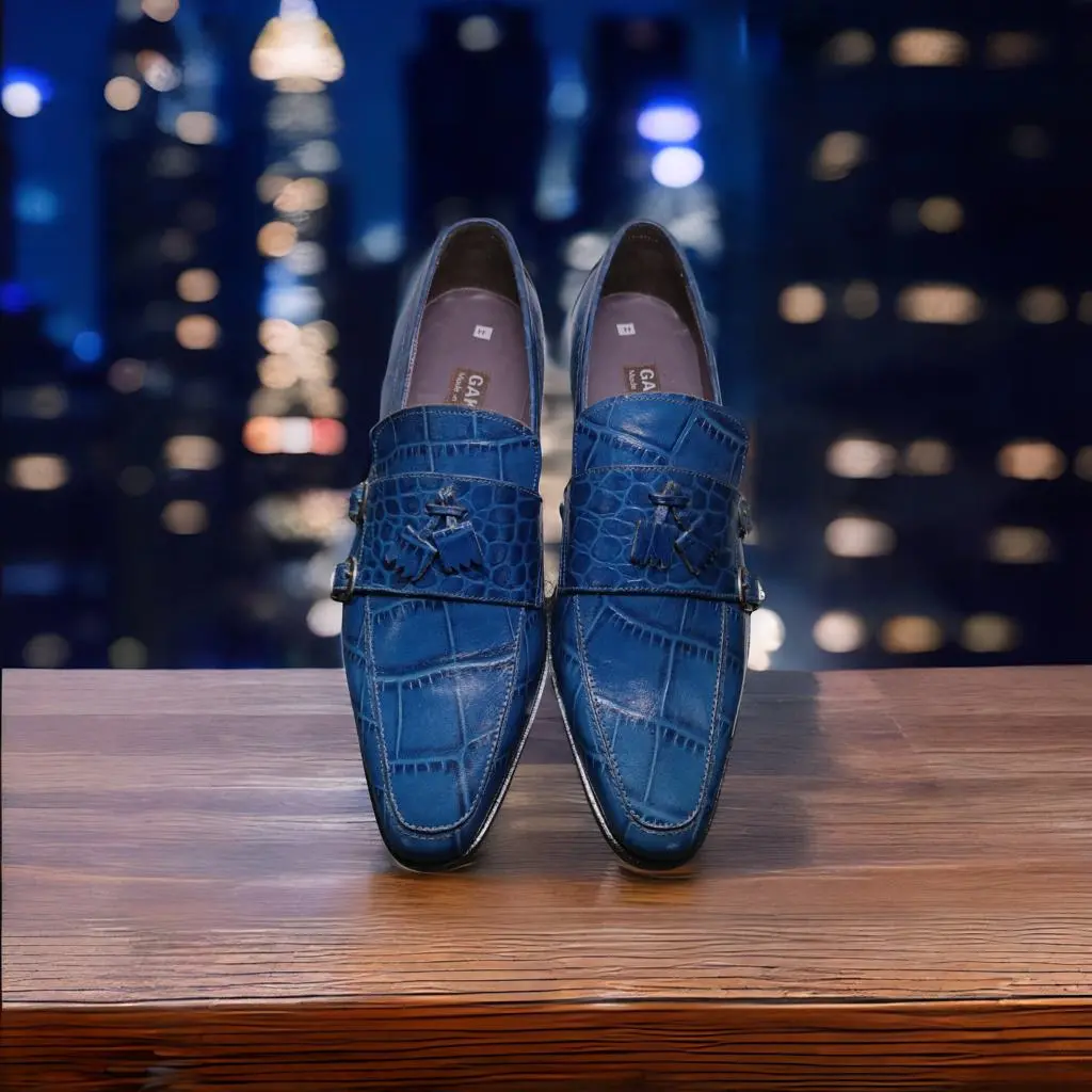 Mocassin Homme Bleu Royal